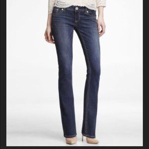 Express Zelda Barely Boot Ultra Low Rise Jeans 10R